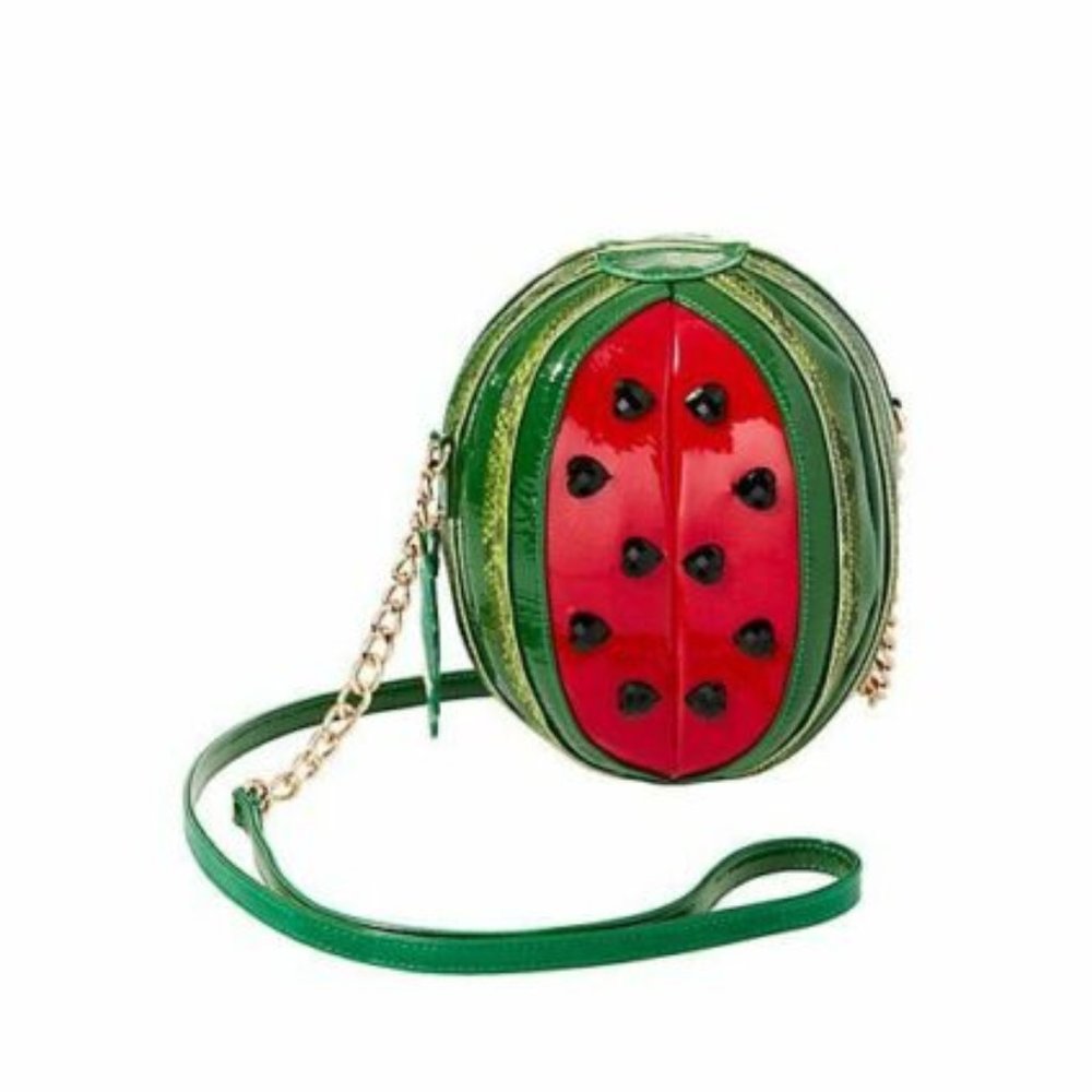 RARE NWT Betsey Johnson Kitsch Watermelon Crossbody Bag